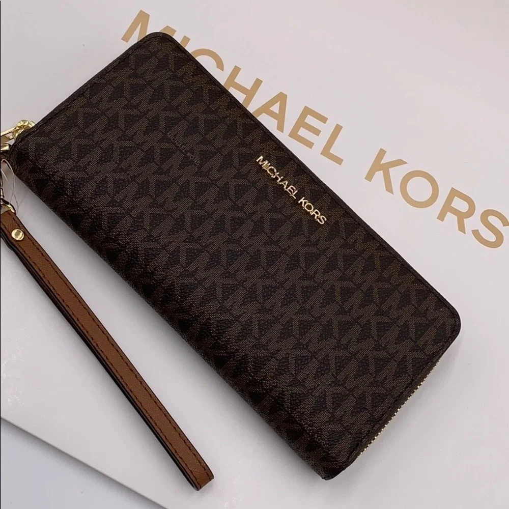 MICHAEL KORS Jet Set Travel Continental PVC Zip